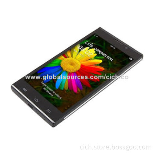 5-inch 3G Smartphone with MT6589 Quad-core/Android 4.2/Dual-SIM/Camera/BT/GPS/3G/2G, 1,280 x 720IPS